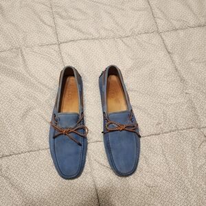 Tods 9 drivers blue nubuck